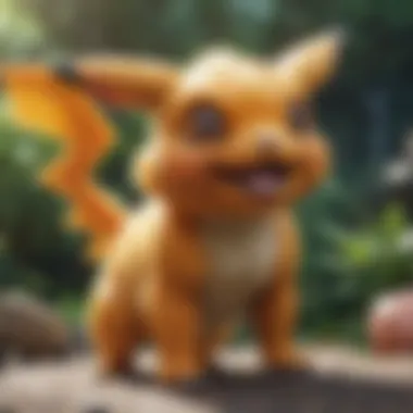 Evolutionary Transformations of Pokemon Imaginative artwork showcasing Pokemon evolution stages