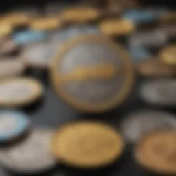 Abstract Conceptual Illustration of Pokémon GO Coin Collection
