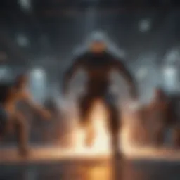 Screenshot of an action-packed gameplay scene from a popular free iPhone game.