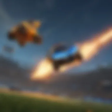 Mastering Aerial Maneuvers in Rocket League Rocket League car performing aerial maneuver