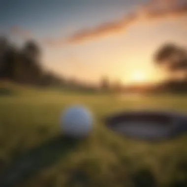 Scenic Golf Course Sunset