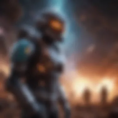 Chronicles of Nebula Sci-Fi Adventure Game Illustration