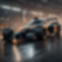 Sleek Racing Car in Action