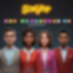 Colorful character lineup from SongPop Party