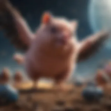 Epic Interstellar Clash: Avians vs. Swine Space Battle between Birds and Pigs
