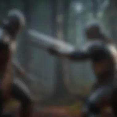 Strategic Blade Maneuvers Strategic sword fight positioning