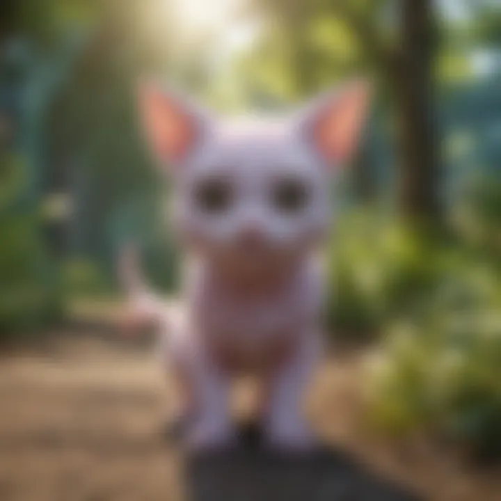 Mew's unique appearance in Pokémon Go