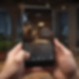 Mobile device displaying MCPE mod application interface