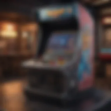 Nostalgic Classic Arcade Machine Classic arcade machine showcasing early gaming design
