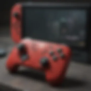 The Horipad Switch Controller connected to a Nintendo Switch console.