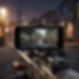 A detailed view of a sniper rifle interface on an iPhone screen