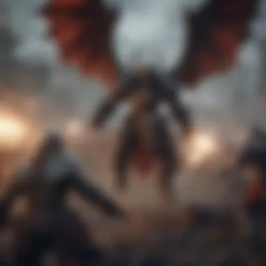 Epic Battle Engagements Total War: Warhammer mobile version battle scene