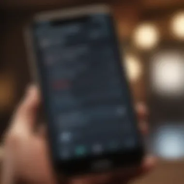 Engaging Trivia Questions on Mobile Close-up of a smartphone displaying a trivia question and answer options