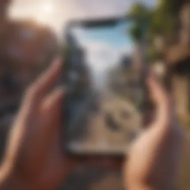 Fortnite Game Interface on Samsung Device Samsung device displaying Fortnite game interface