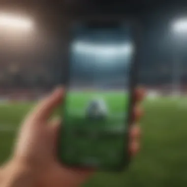 Immersive User Interface Soccer App Interface