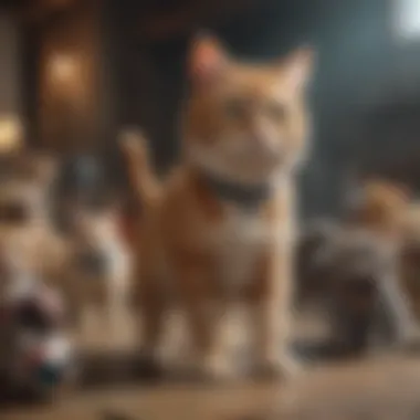 Diverse Characters of Cat Battle Cats A colorful array of characters in Cat Battle Cats representing various abilities and traits.