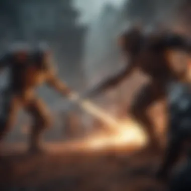 In-game battle scene showcasing tactics