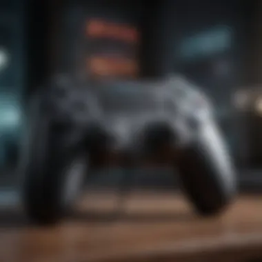 Cutting-Edge Gaming Console Illustration of a futuristic gaming console
