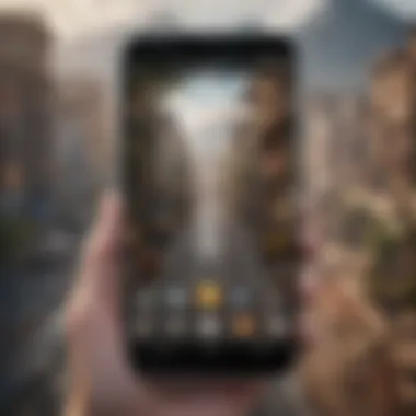 User Interface of Popular World Building Games An engaging user interface of a popular world building game on an Android device.